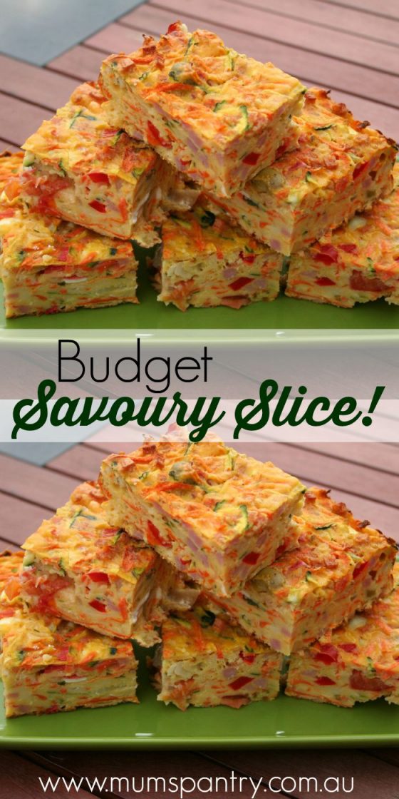 Budget Friendly Savoury Slice Under 10 Mum's Pantry