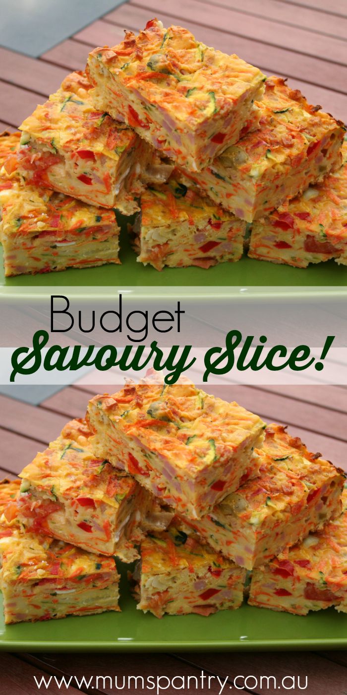 budget savoury slice