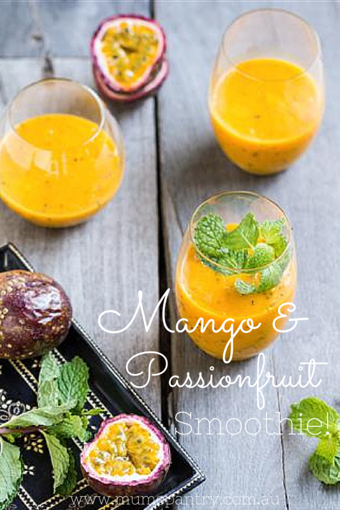mango and passionfruit smoothie