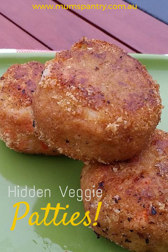 Hidden Veggie Patties Kids will Love Mum's Pantry