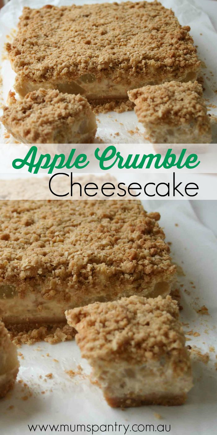 apple crumble cheesecake
