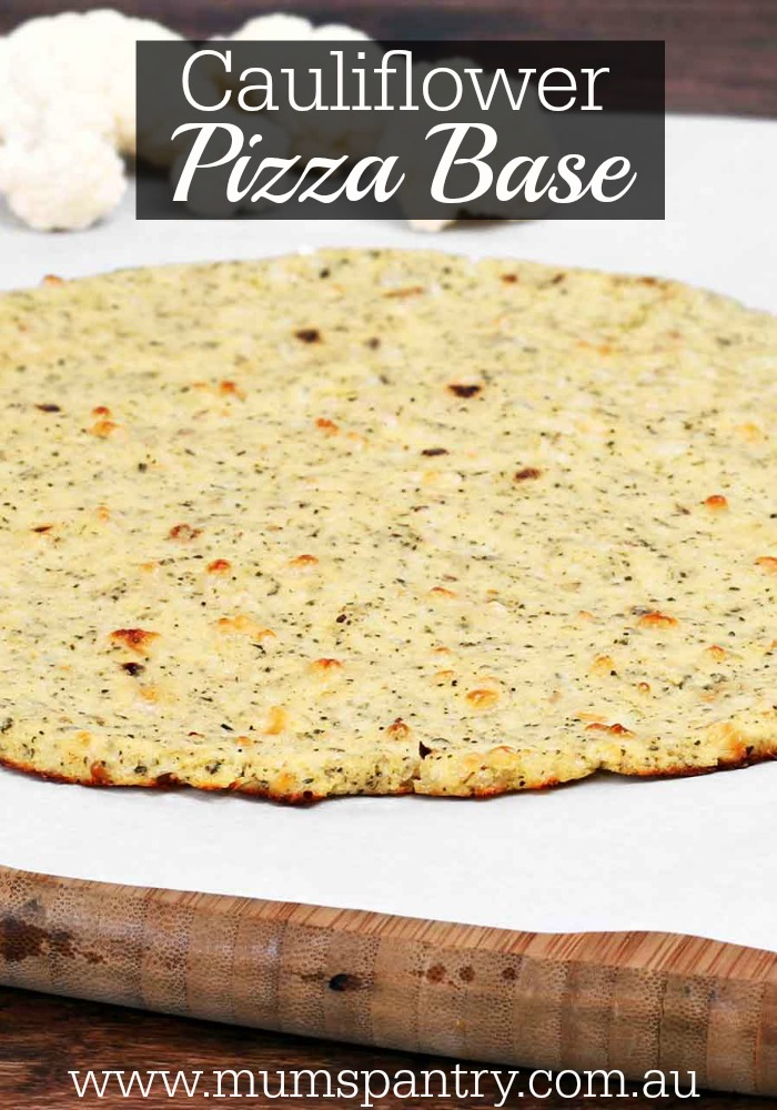cauliflower pizza base