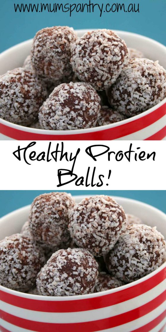 Healthy Chocolate Protein Balls - Mum's Pantry