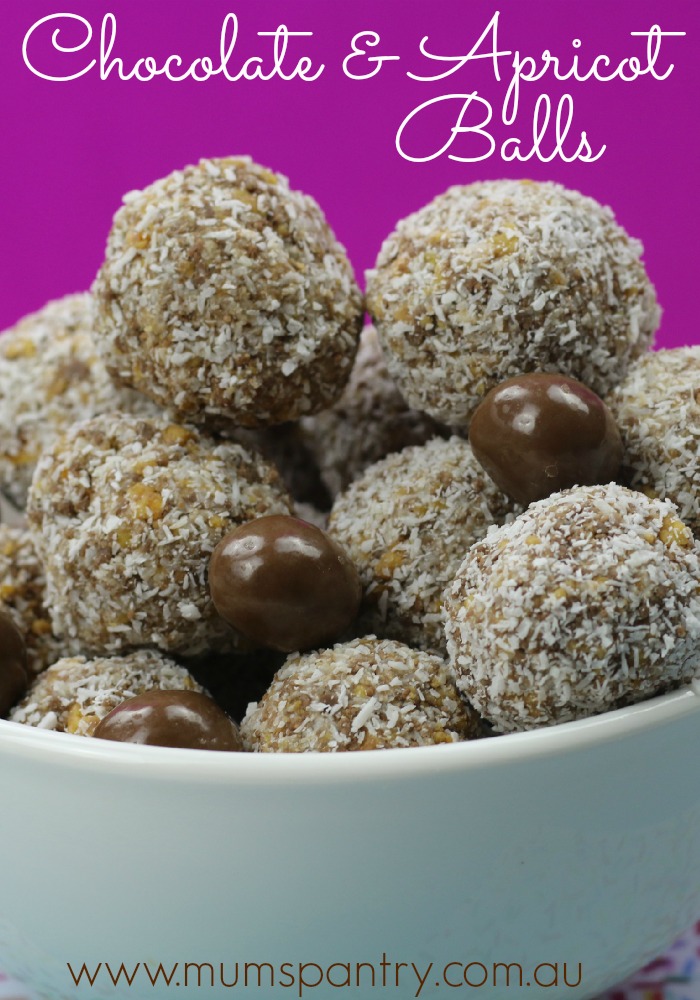 3 ingredient chocolate apricot balls