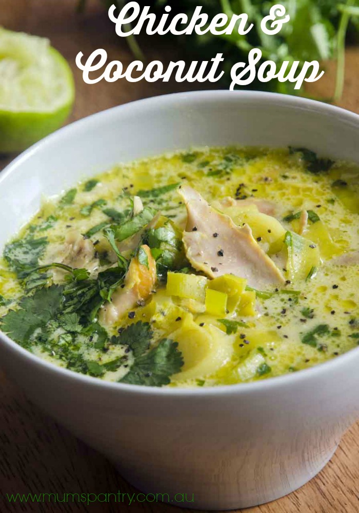 chicken and coconut soup