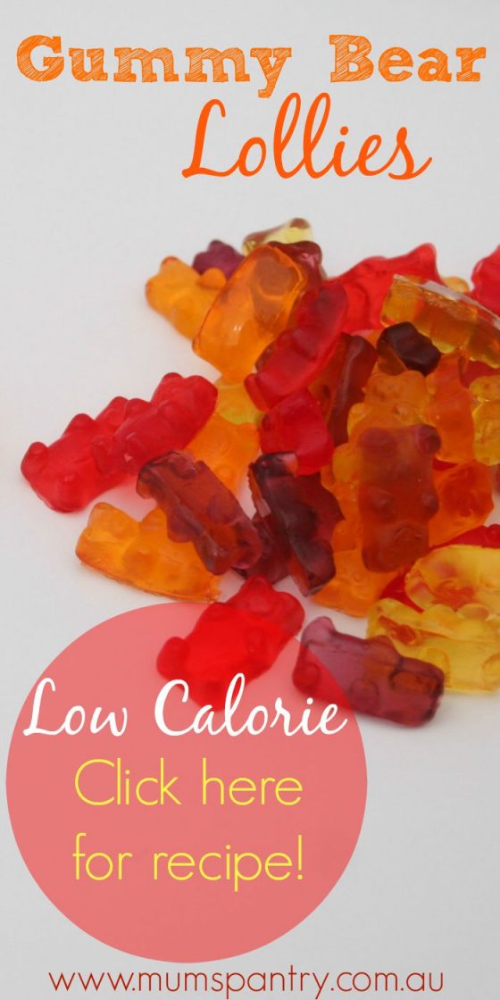Low Calorie Gummy Bear Lollies Just 2 Ingredients! Mum's Pantry