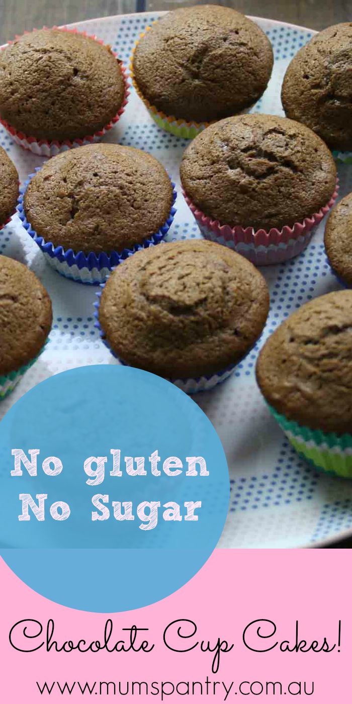 sugar and gluten free chocolate cup cakes