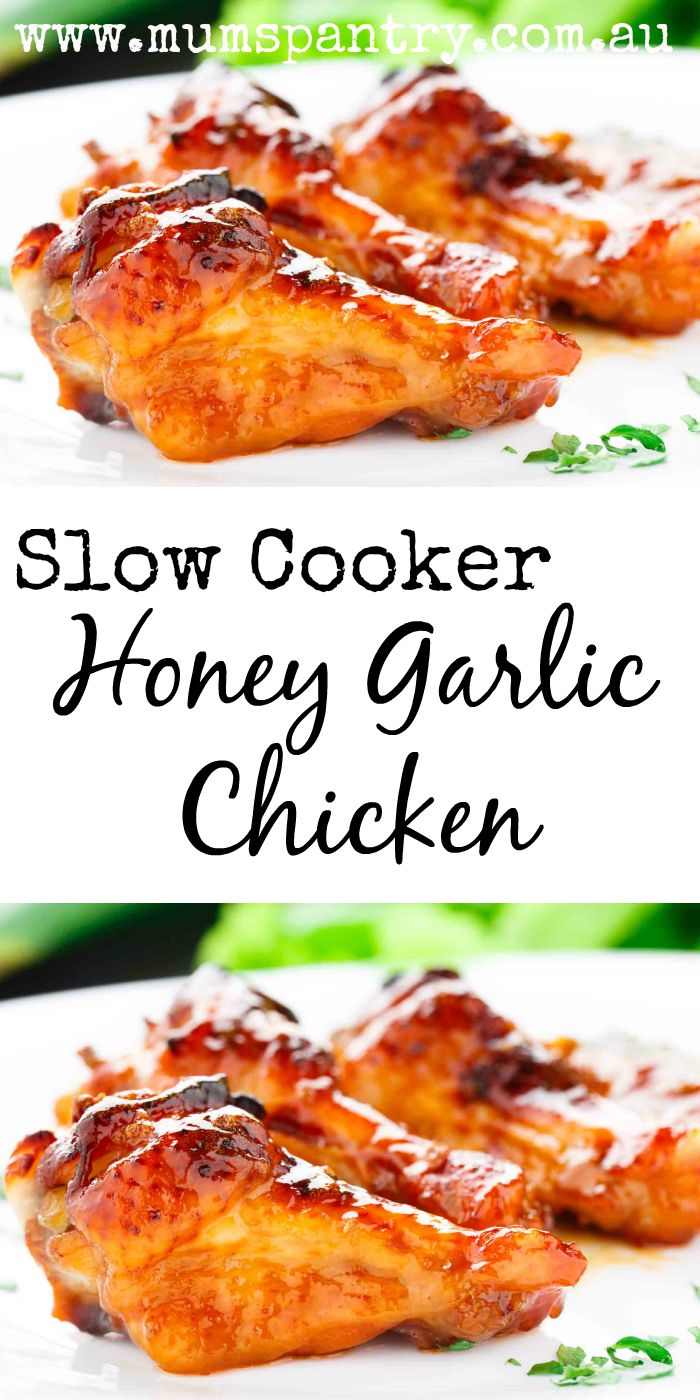 slow cooker hiney garlic chicken