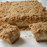 Apple crumble cheesecake slice