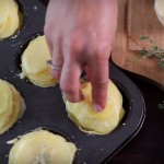 She Layers Thinly Sliced Potatoes in a Muffin Tin. What Comes Out the Oven is Amazing!