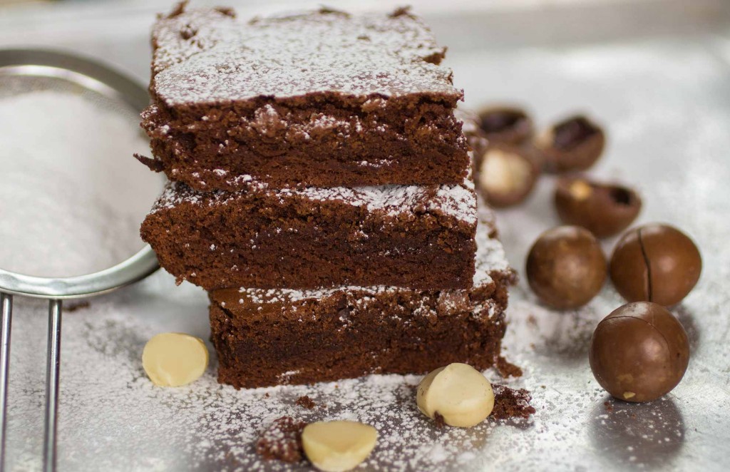 Chocolate Fudge Macadamia Brownies Mum's Pantry