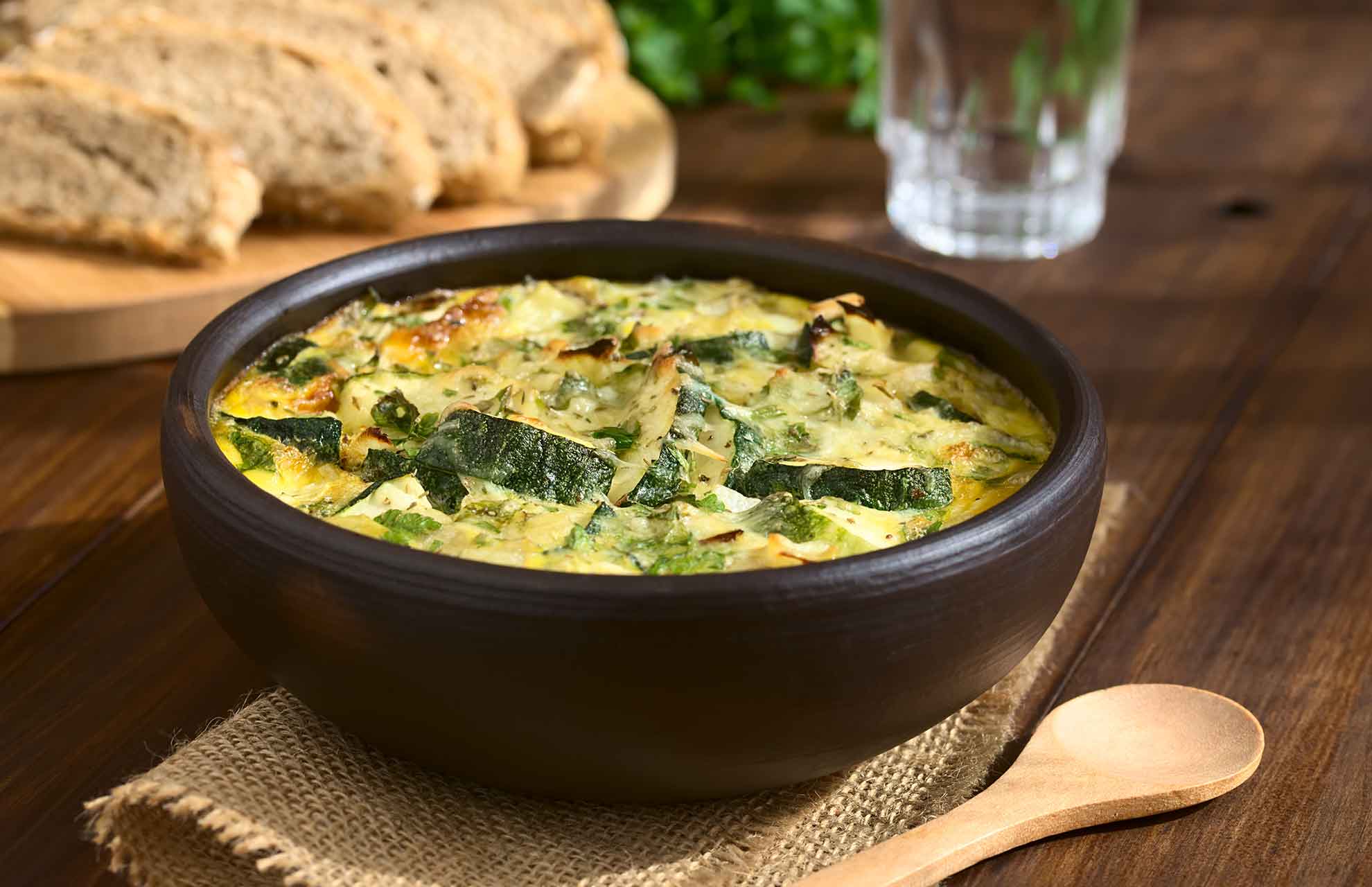 Cheesy Zucchini-Frittata