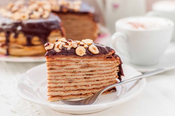 Nutella Crepe Cake - Mum's Pantry