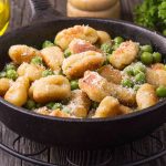 Pan-fried Gnocchi with Pea and Parmesan