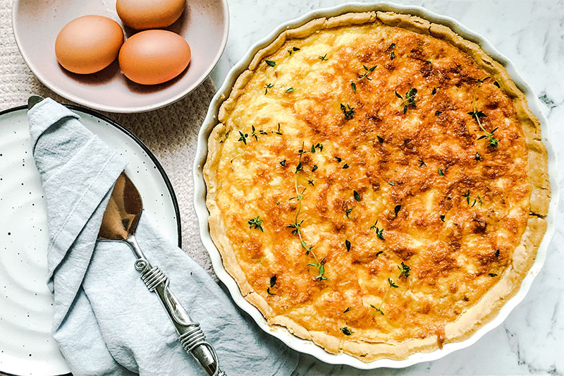 cheese and bacon quiche recipe