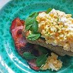 Creamy Feta Scrambled Eggs