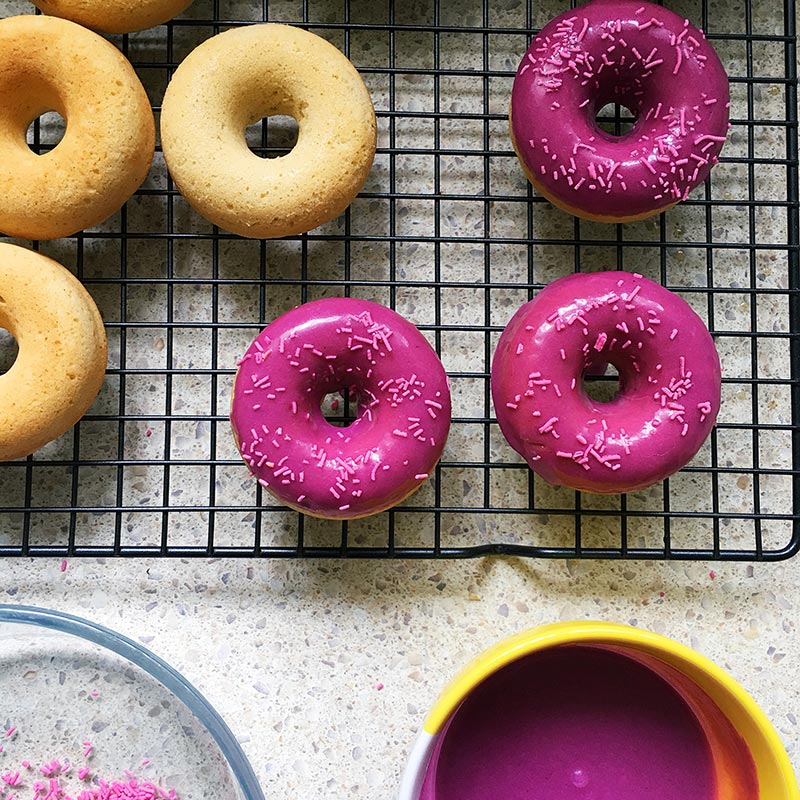 glazed baked doughnuts