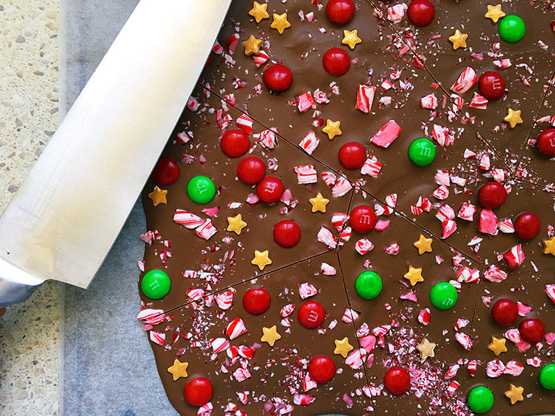 easy Christmas chocolate bark recipe
