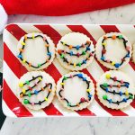 Christmas Light Shortbread Cookies