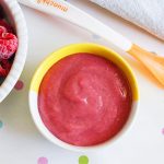 Banana and berries baby food