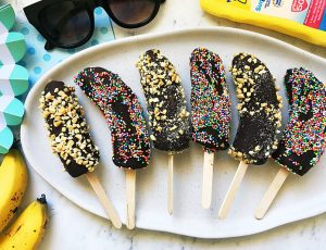 banana pops, ice cream