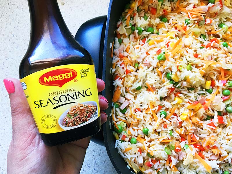 Maggi seasoning fried rice