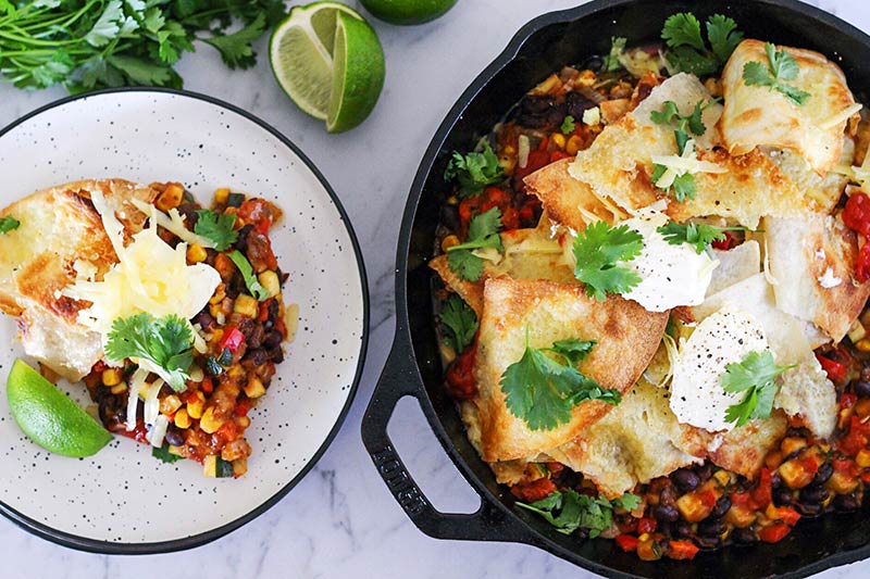 mexican enchiladas, lime, coriander