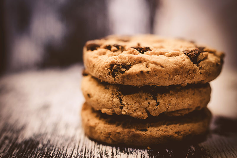 chocolate chip biscuits, cookies