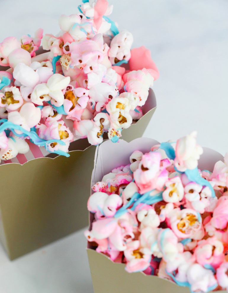 unicorn party food - unicorn popcorn