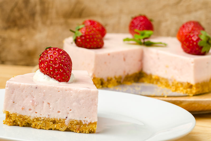 no bake strawberry cheesecake