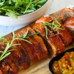 Bacon wrapped pork meatloaf