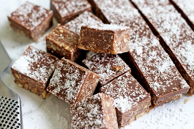 Thermomix honey nougat squares