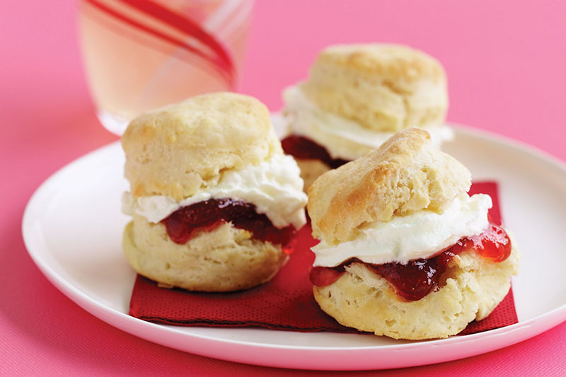 scones jam and cream