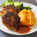 Rissoles With Sweet Potato Mash